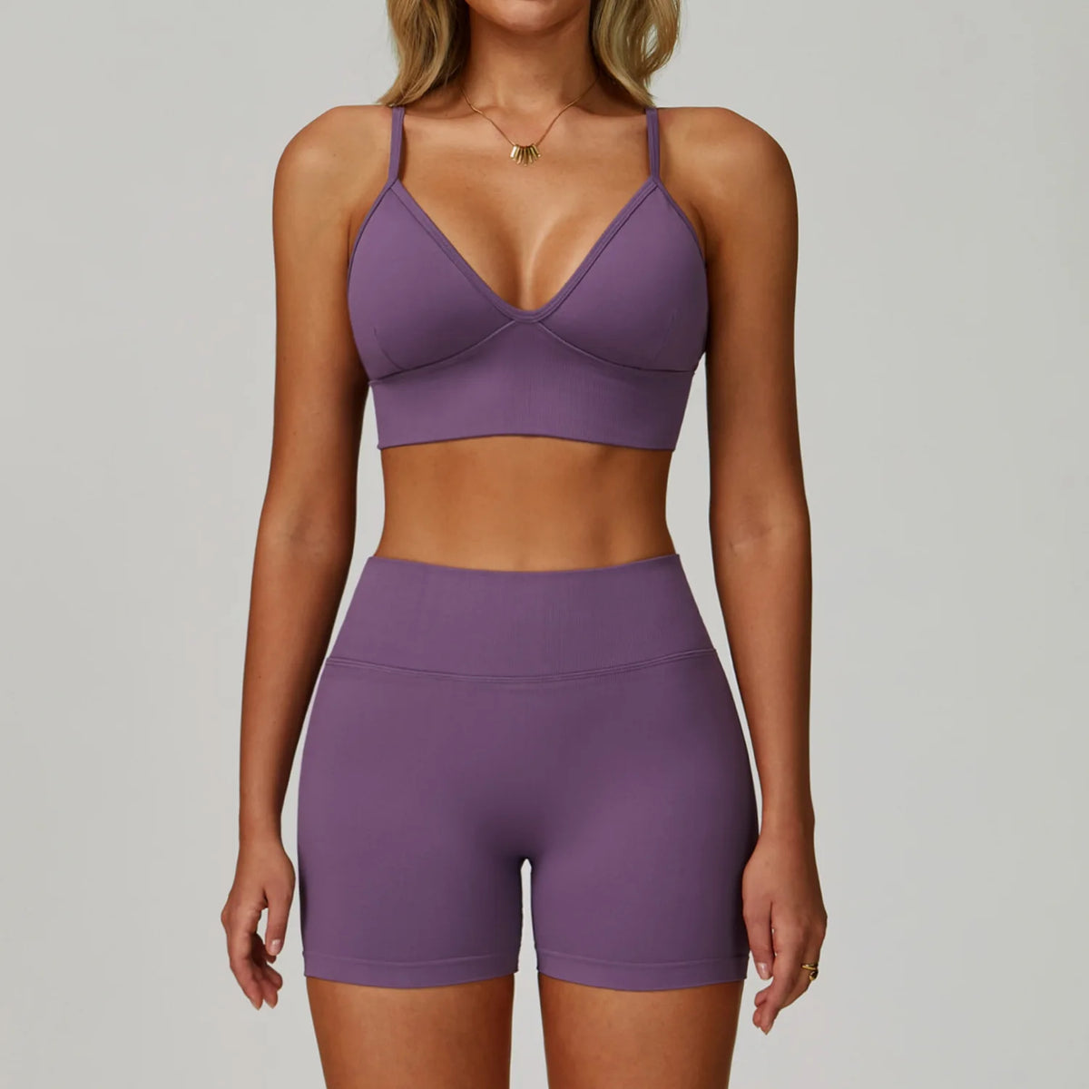 Set Fitness Seamless  — Leggings, Top & Bra