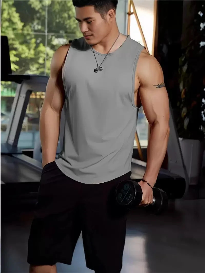 Canotta Fitness Uomo  Traspirante e Leggera