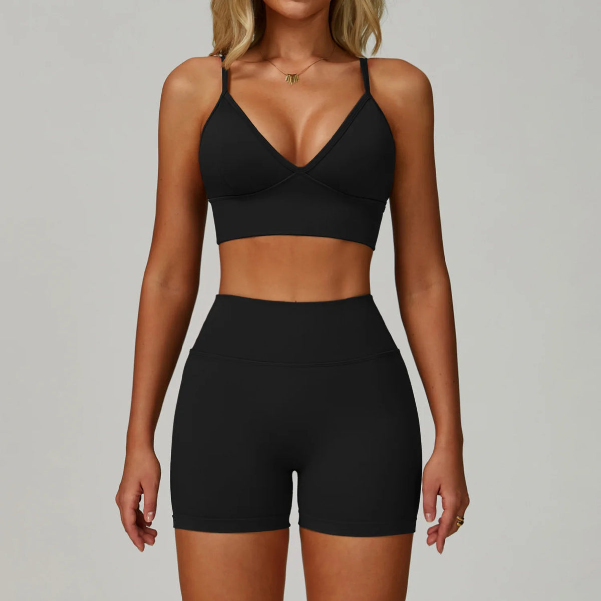 Set Fitness Seamless  — Leggings, Top & Bra