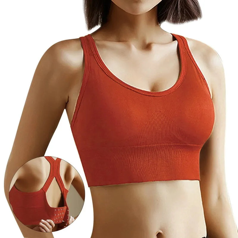 Top Sportivo Donna Corsetto Push-Up — Reggiseno Seamless