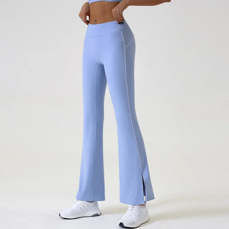 Pantaloni Flare a Vita Alta Donna
