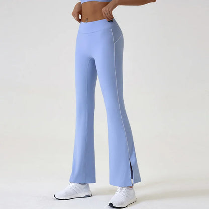 Pantaloni Flare a Vita Alta Donna