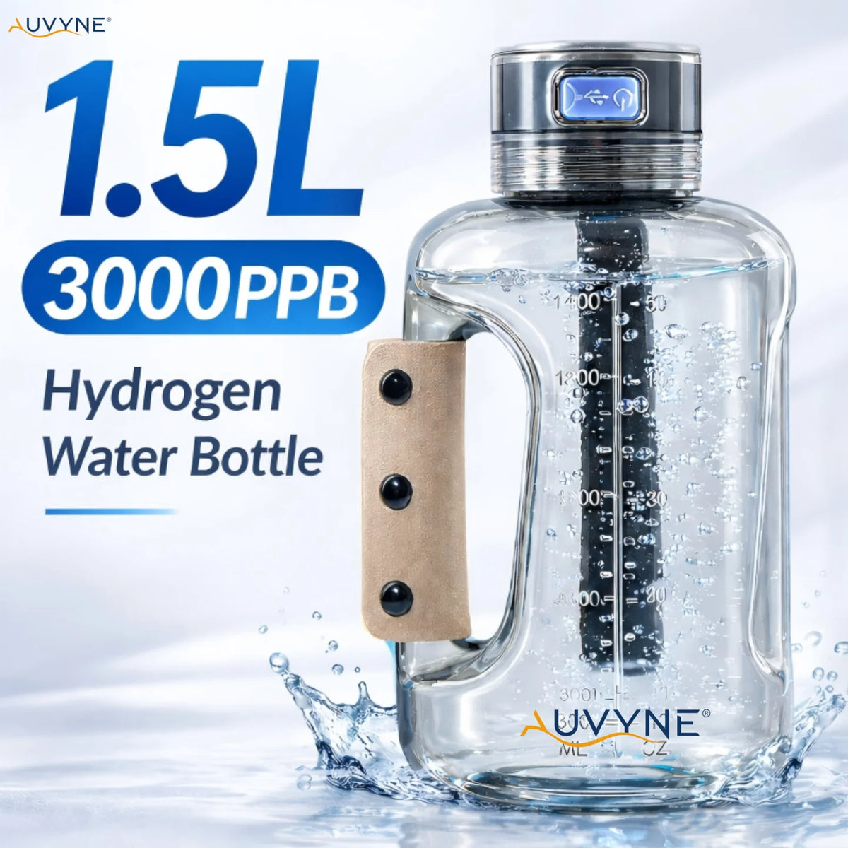 Borraccia Portatile ad Acqua Idrogenata 3000 PPB